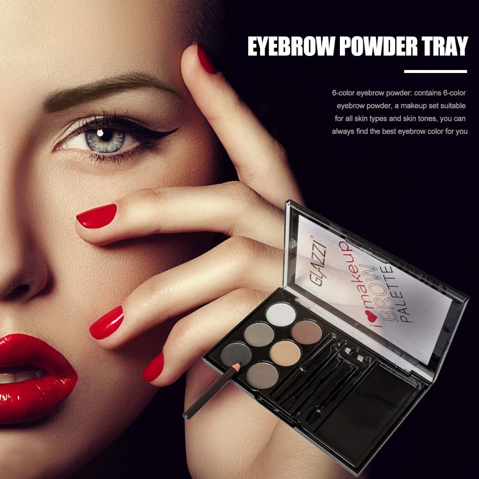  View details for Natural Brown Eyebrow Powder Palette Eye Contour Enhancers Eye Brows Shadow Stamp Shaping Waterproof Makeup Kit With Brush Natural Brown Eyebrow Powder Palette Eye Contour Enhancers Eye Brows Shadow Stamp Shaping Waterproof Makeup Kit Wi